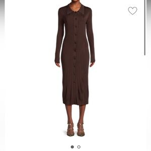 St. John Ribbed Midi Sweater Dress size small